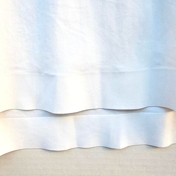 Lululemon White Long Sleeve Top | Mesh High Low -Cuffins -Size 12 - A Flaw= DEAL - Picture 4 of 7